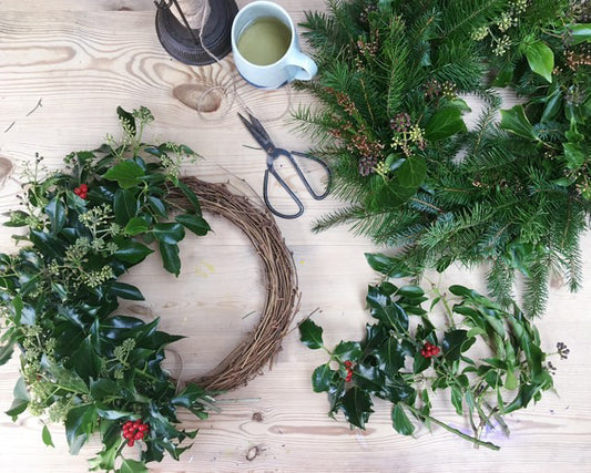 Wreath Making workshop Sunday 8 December  4-6pm